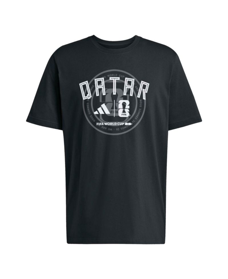 Men's Black Qatar National Team 2026 FIFA World Cup Qualifier T-Shirt