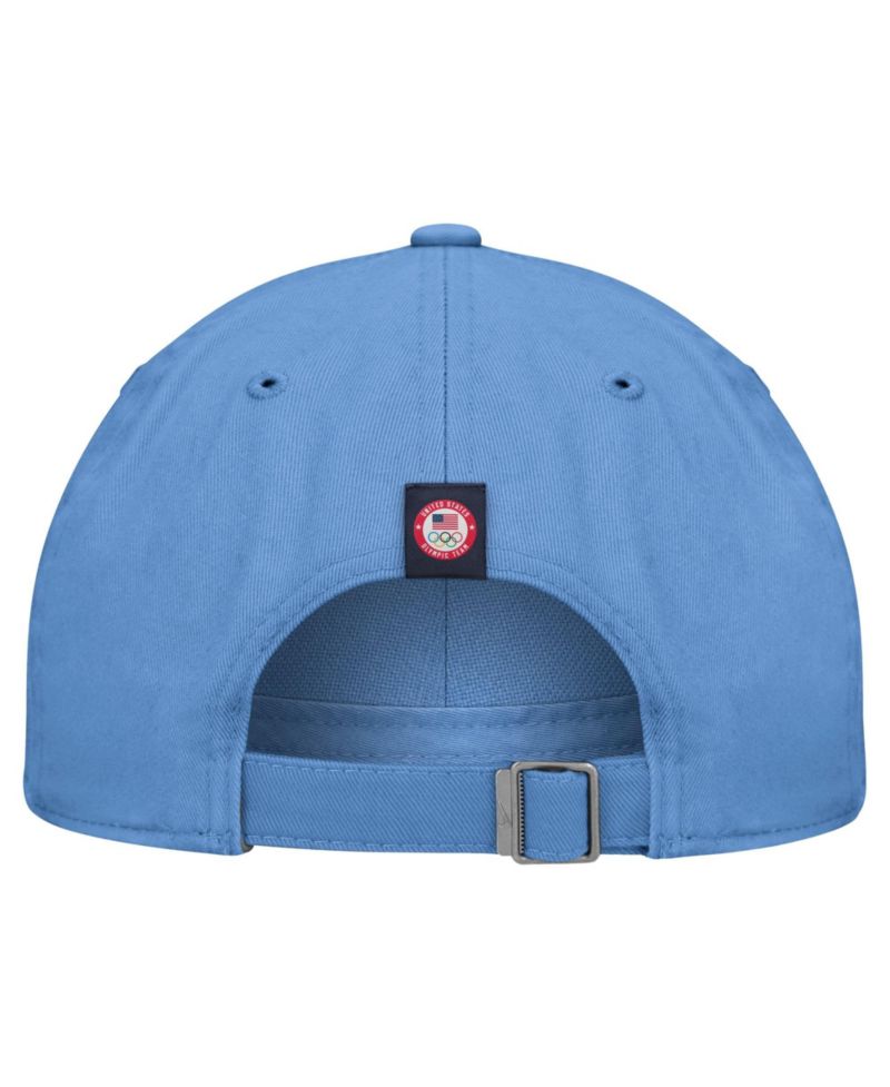 Big Boys and Girls Light Blue Team USA Club Unstructured Adjustable Hat