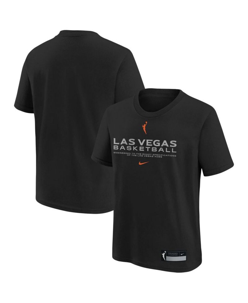 Big Boys and Girls Black Las Vegas Aces Legend Practice Performance T-Shirt
