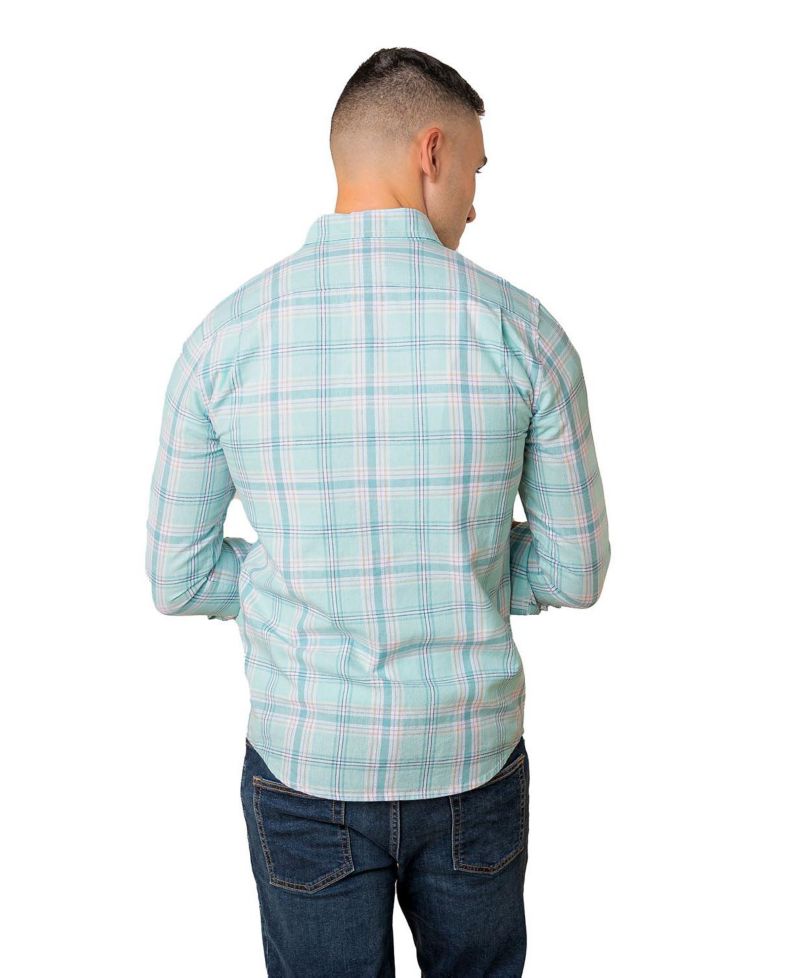 Men's Hope and Henry Linen Long Sleeve Button Down Shirt