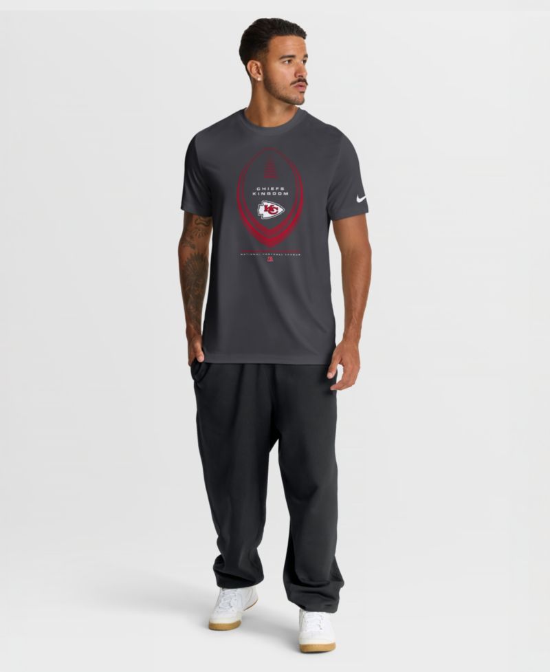 Men's Anthracite Kansas City Chiefs Legend Icon Dri-FIT T-Shirt