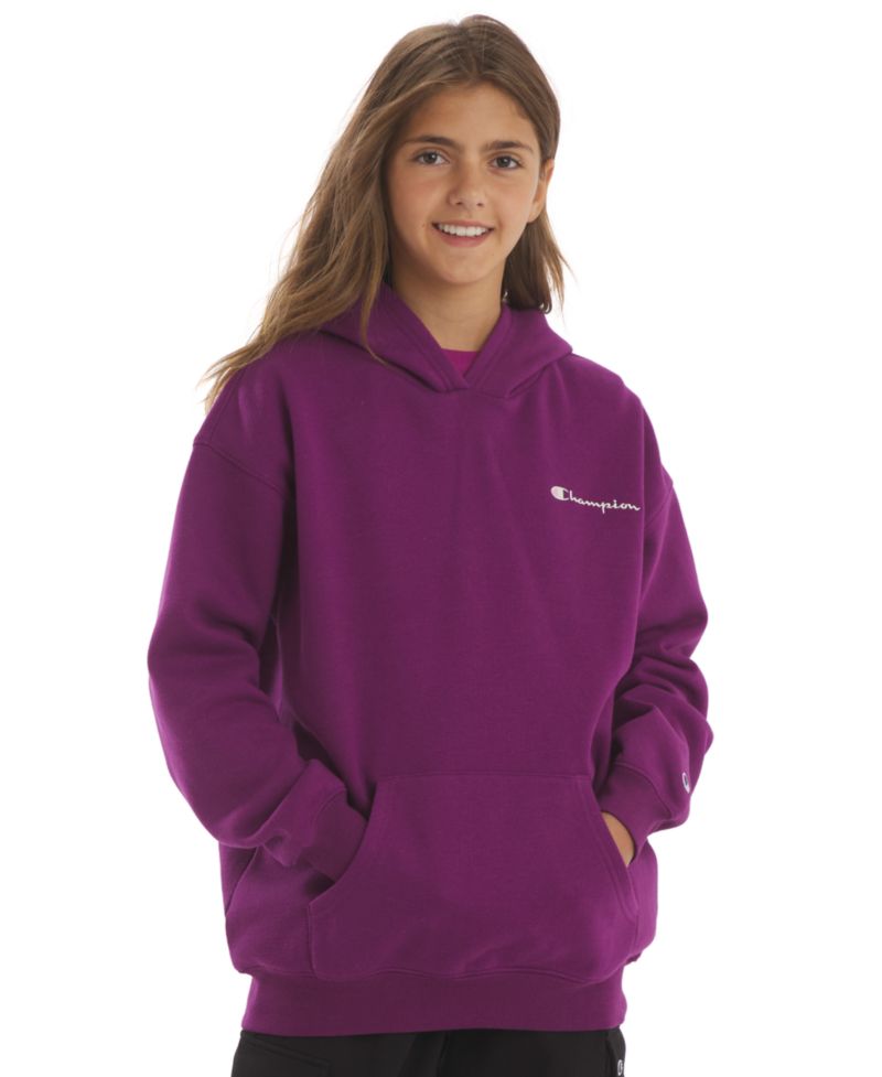 Girls' 4-16 Bow Graphic Hooded Sweatshirt