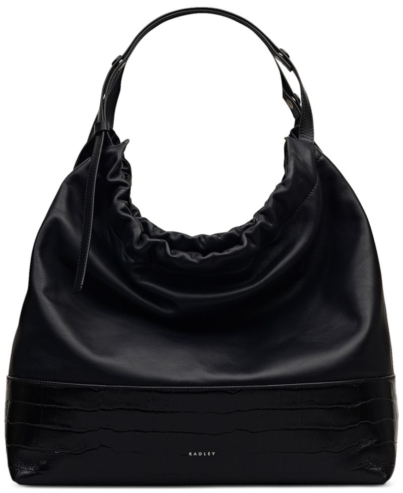 The Portobello Large Leather Drawstring Shoulder Bag