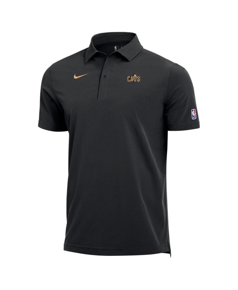 Men's Black Cleveland Cavaliers 2025/26 Authentic Dri-FIT Coaches Polo Shirt