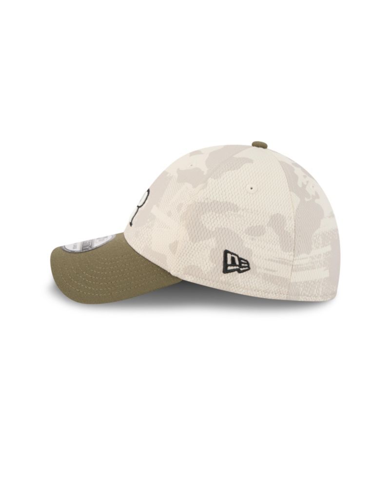 Men's Light Beige/Olive Colorado Rockies 2025 Armed Forces Day 39THIRTY Flex Hat