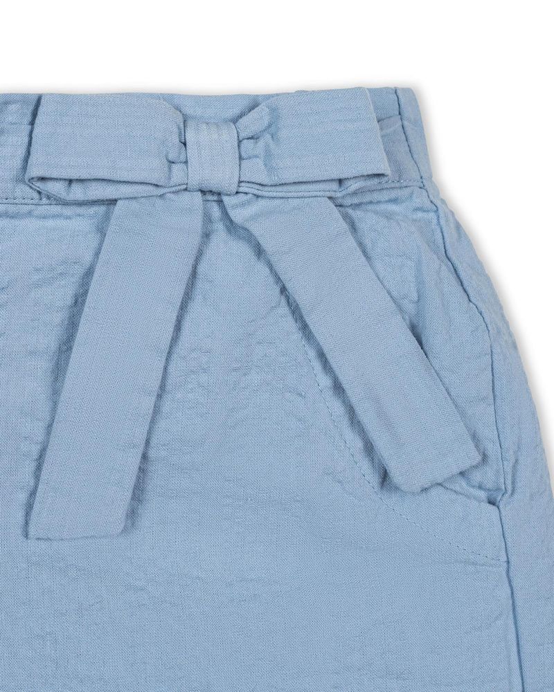 Little Girls Hope and Henry Organic Seersucker Pull-On Short