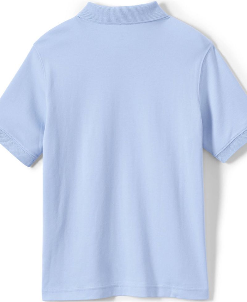 Big Boys Husky Short Sleeve Interlock Polo Shirt