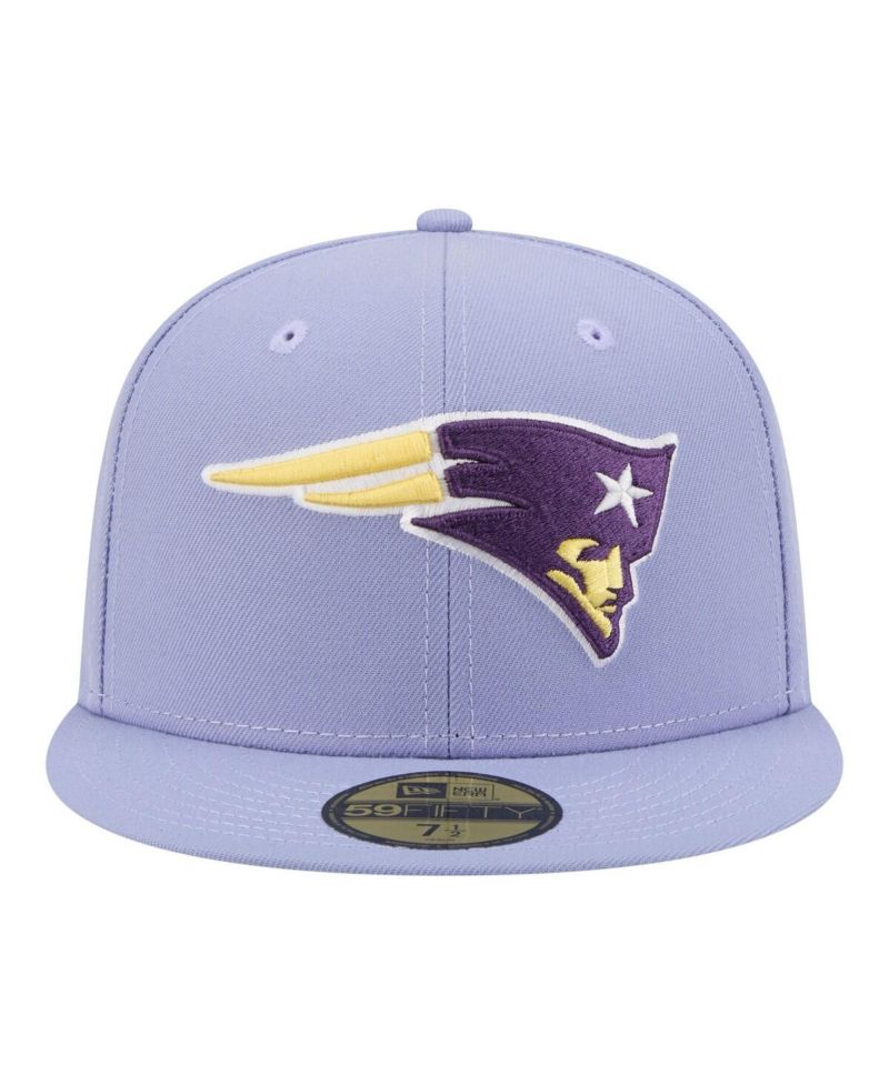 Men's Light Purple New England Patriots Lavender Bloom 59FIFTY Fitted Hat