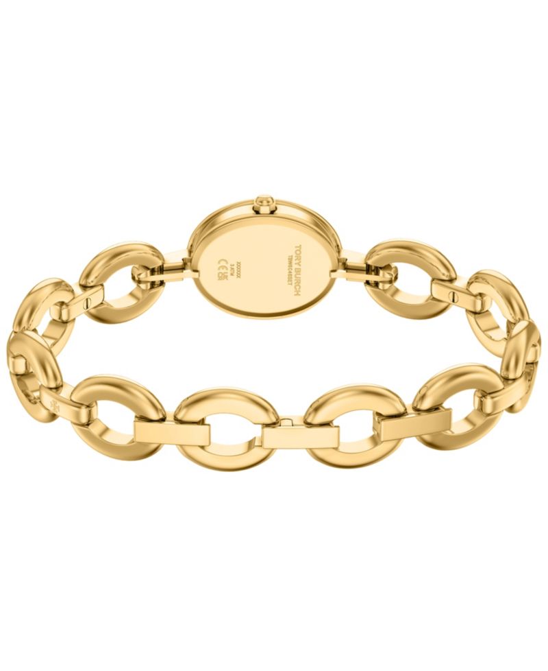 Women's The Oval Small Gift Set Quartz Two-Hand Gold Stainless Steel Watch, 22mm
