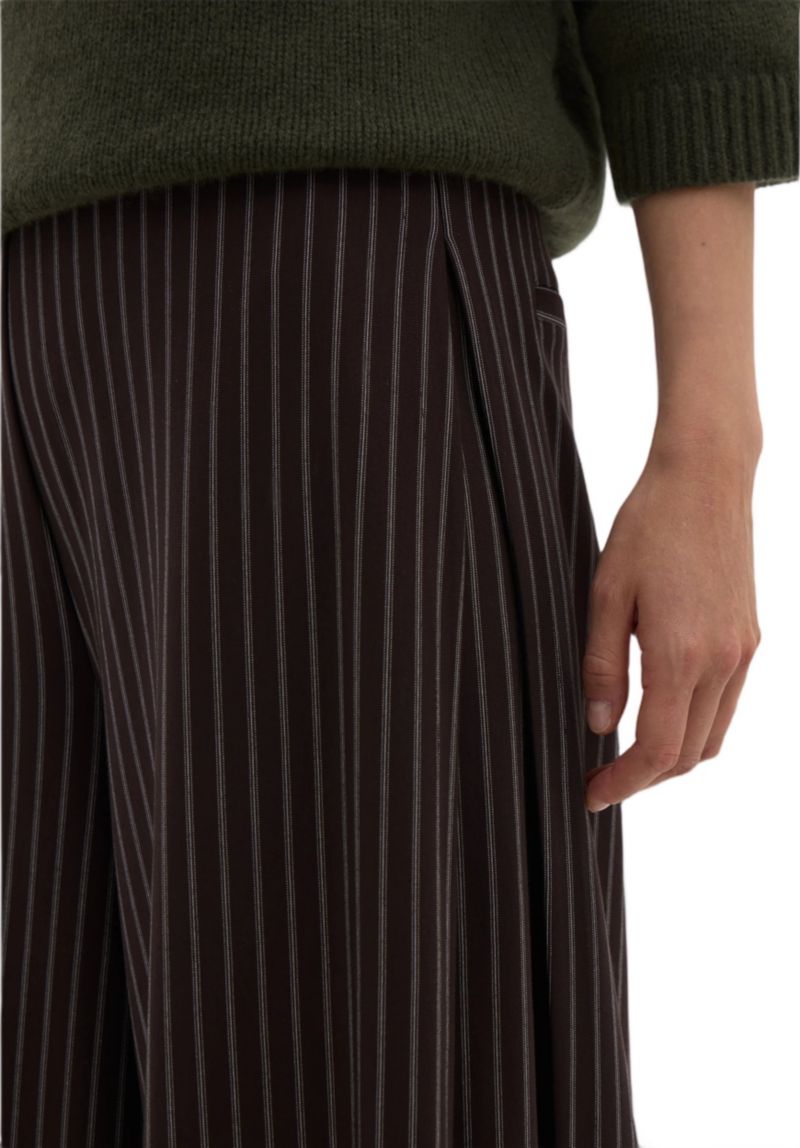 Women's Revyn Pinstripe Wide-Leg Pull-On Trousers
