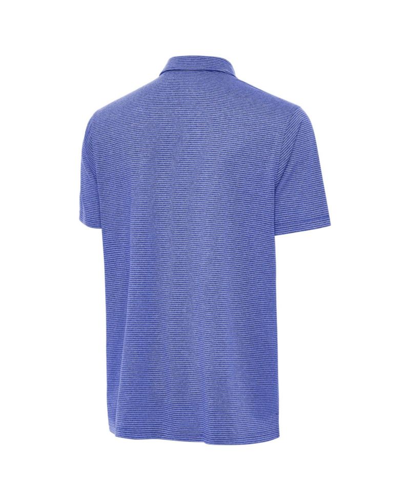 Men's Heather Royal New York Giants Scheme Polo Shirt