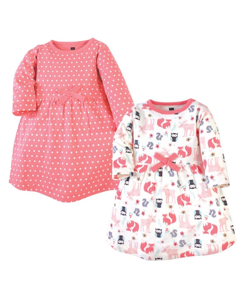 Baby Girls Hudson Twin Long-Sleeve Dress Bundle