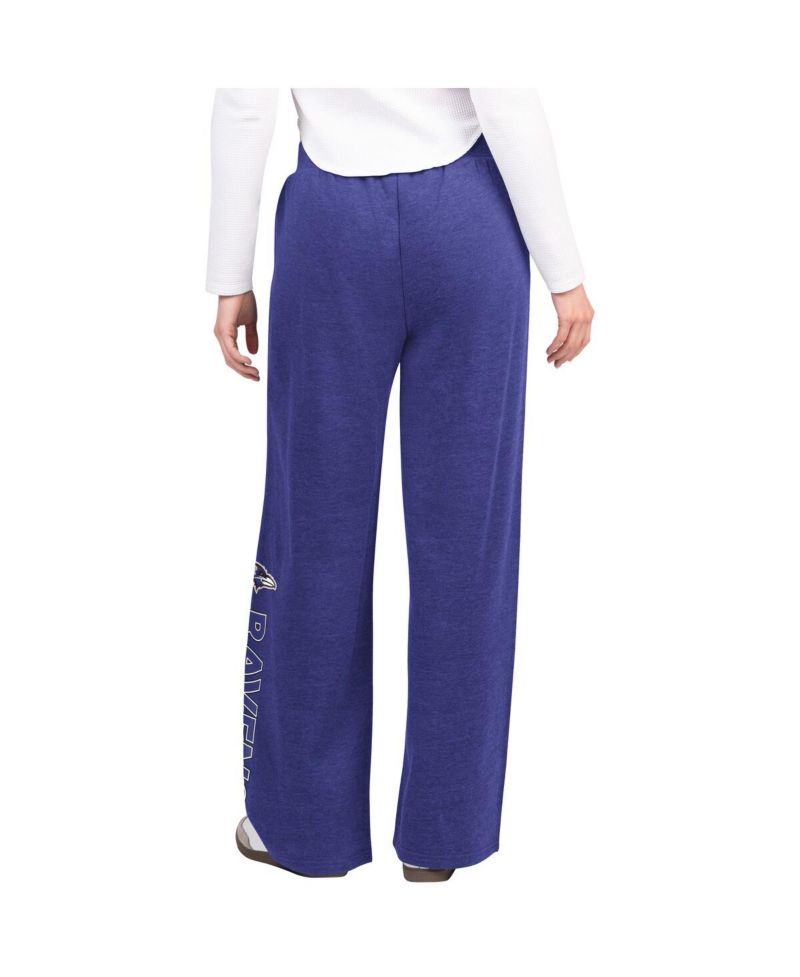 Women's Purple Baltimore Ravens Field Wide Leg Sweatpants