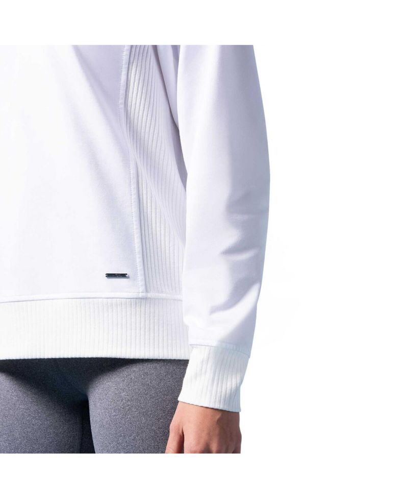 Women's White Washington Capitals Millie Raglan Pullover Sweatshirt