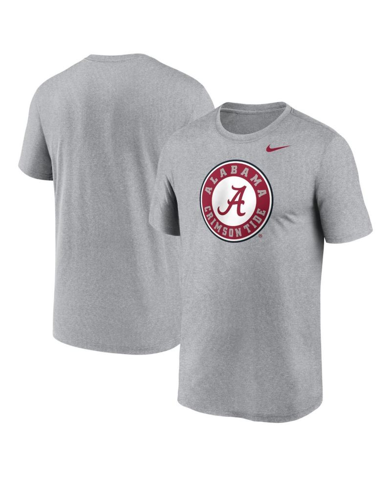 Men's Heather Gray Alabama Crimson Tide Primetime Legend Alternate Logo T-Shirt