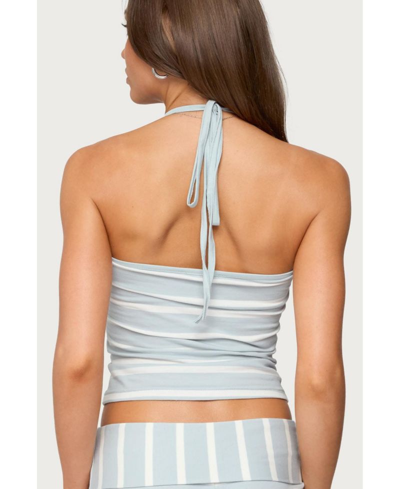Women's Lorenza Striped Halter Top