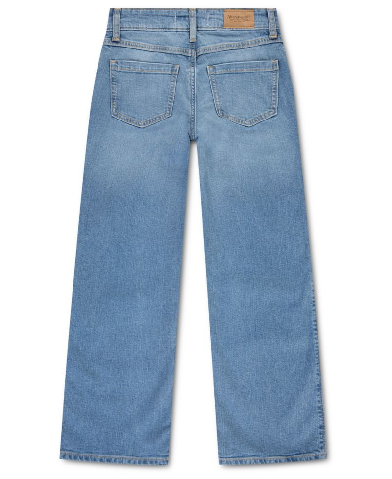 Girls' 5-16 Pearly High-Waisted Wide-Leg Jeans