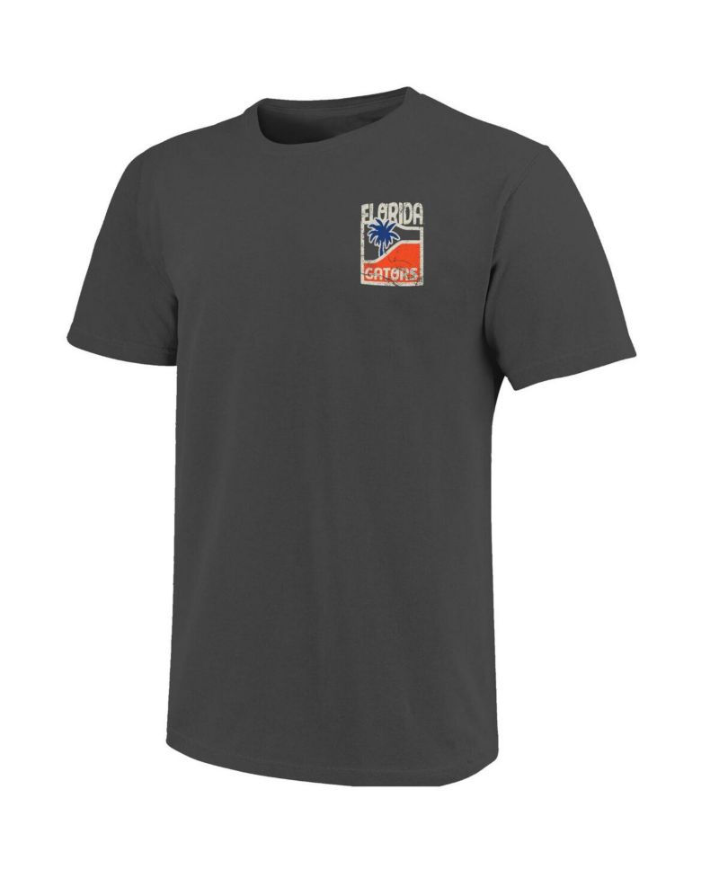 Men's Graphite Florida Gators Comfort Colors Minimal Vista Distressed Graphics T-Shirt