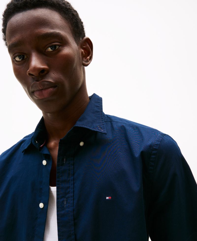 Men's Short Sleeve Flex Poplin Regular Fit Shirt