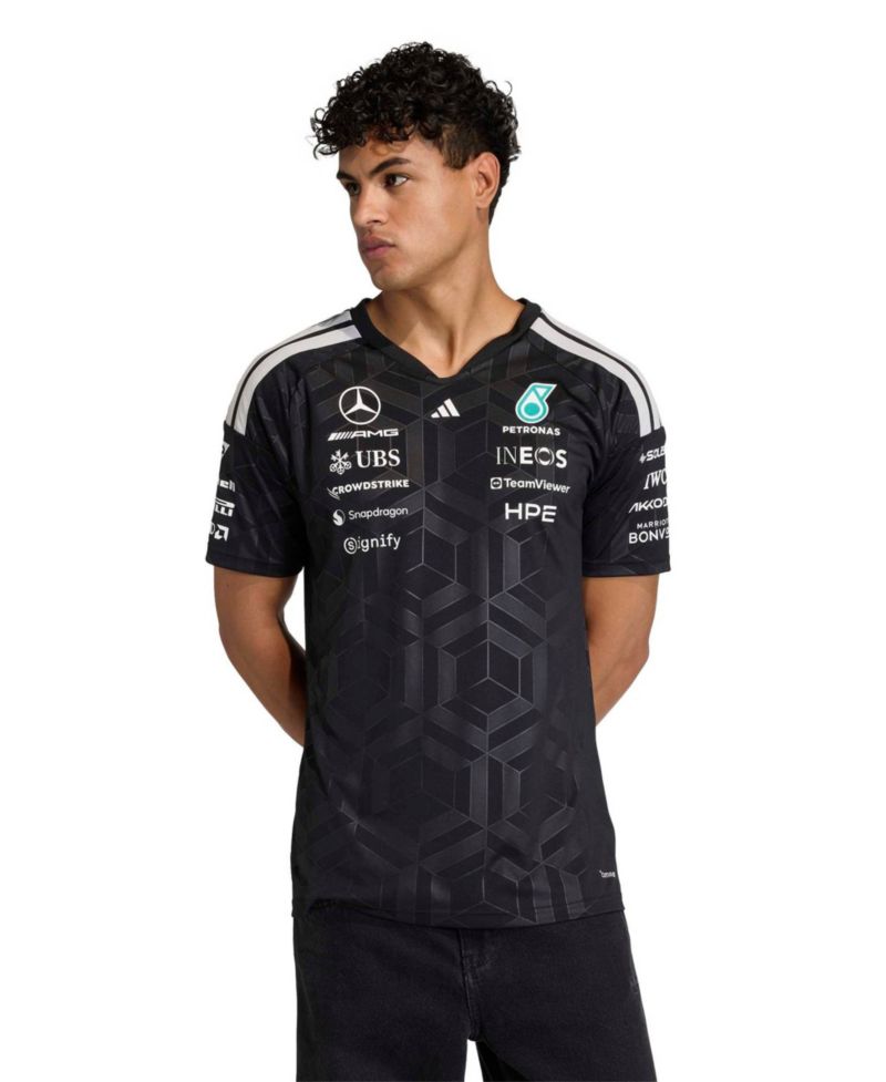 Men's Black Mercedes-AMG Petronas F1 Team 2026 Driver Authentic Jersey