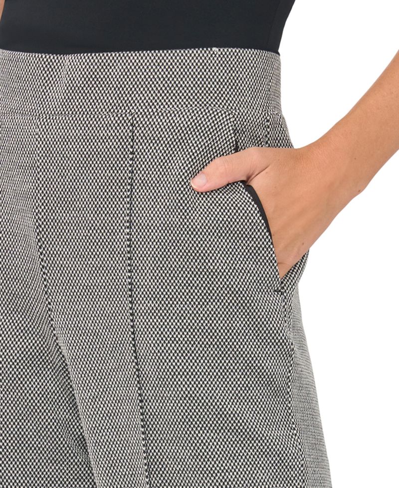Women's Pintuck High-Rise Wide-Leg Pants