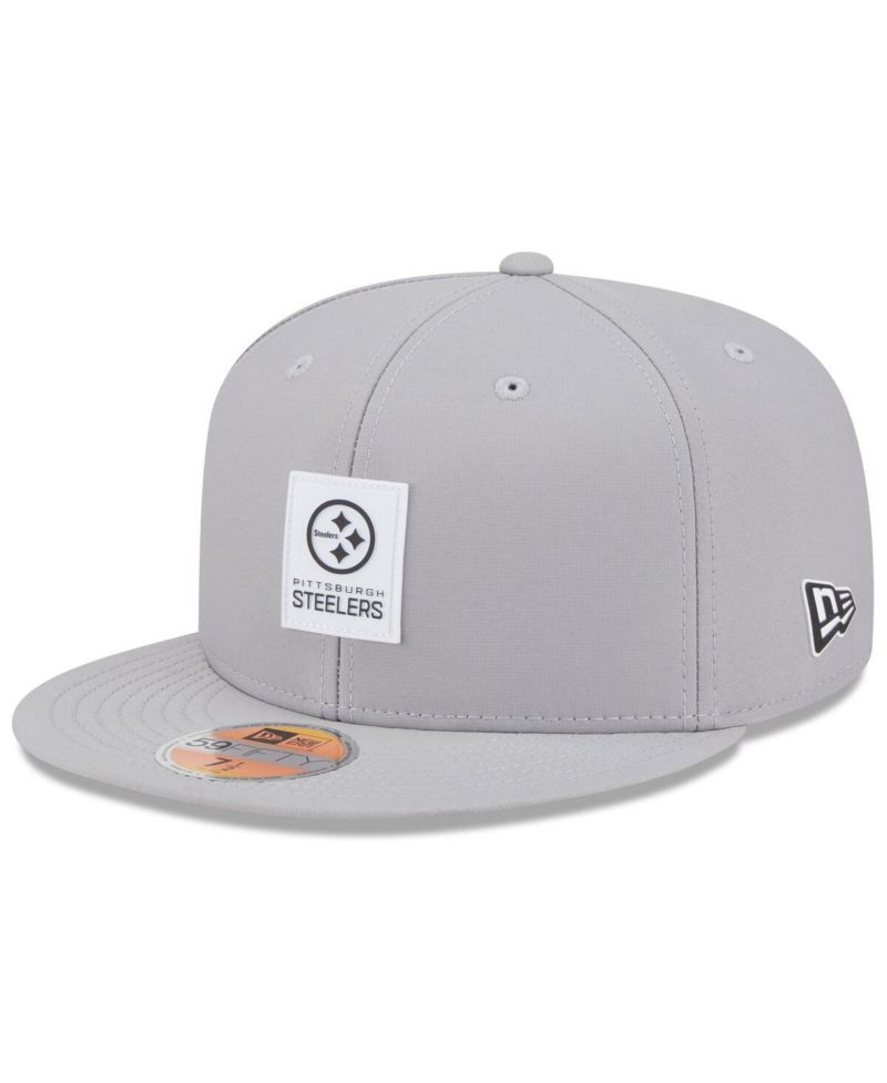 Men's Gray Pittsburgh Steelers 2025 Sideline 59FIFTY Fitted Hat