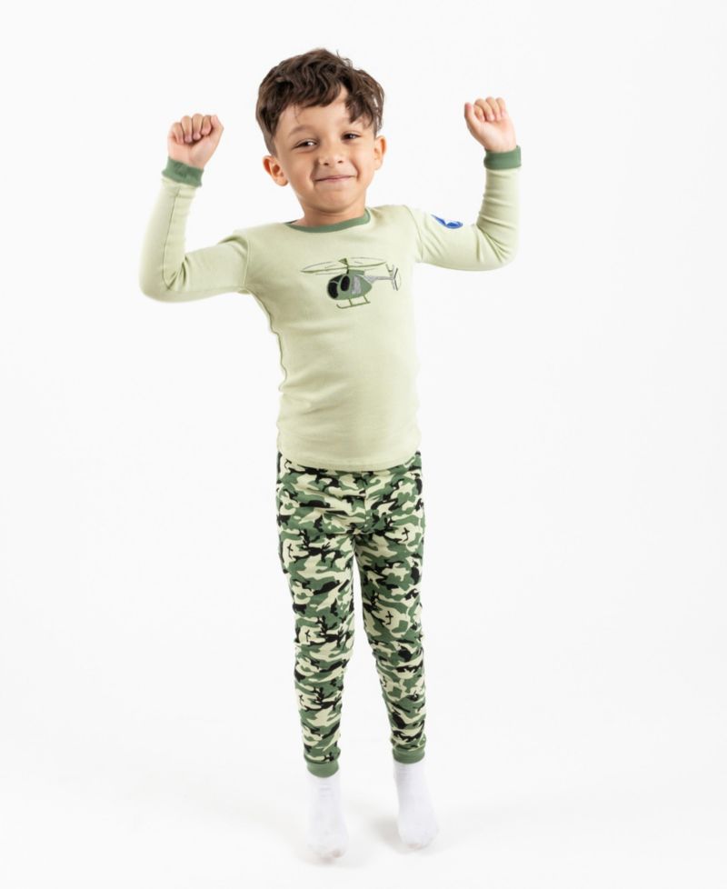 Little Boys Little/Big (6- 14) 2-Piece Cotton Long Sleeve Vehicle and Transportation Pajama Set