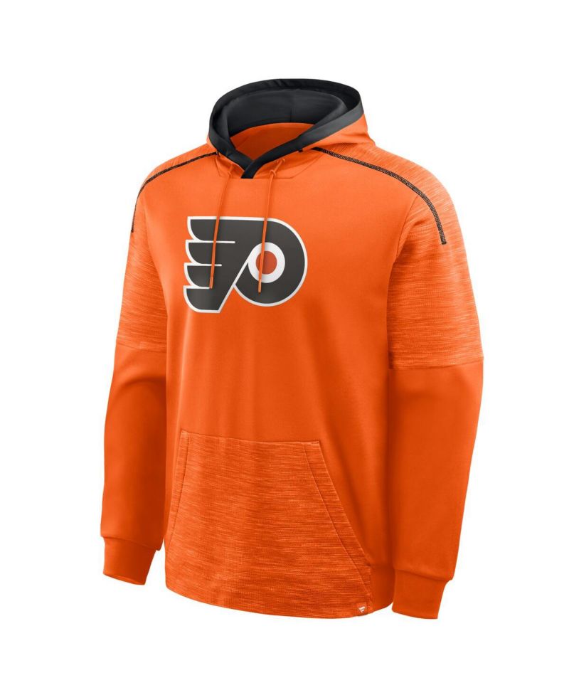 Men's Orange Philadelphia Flyers Goaltender Defender Pullover Hoodie
