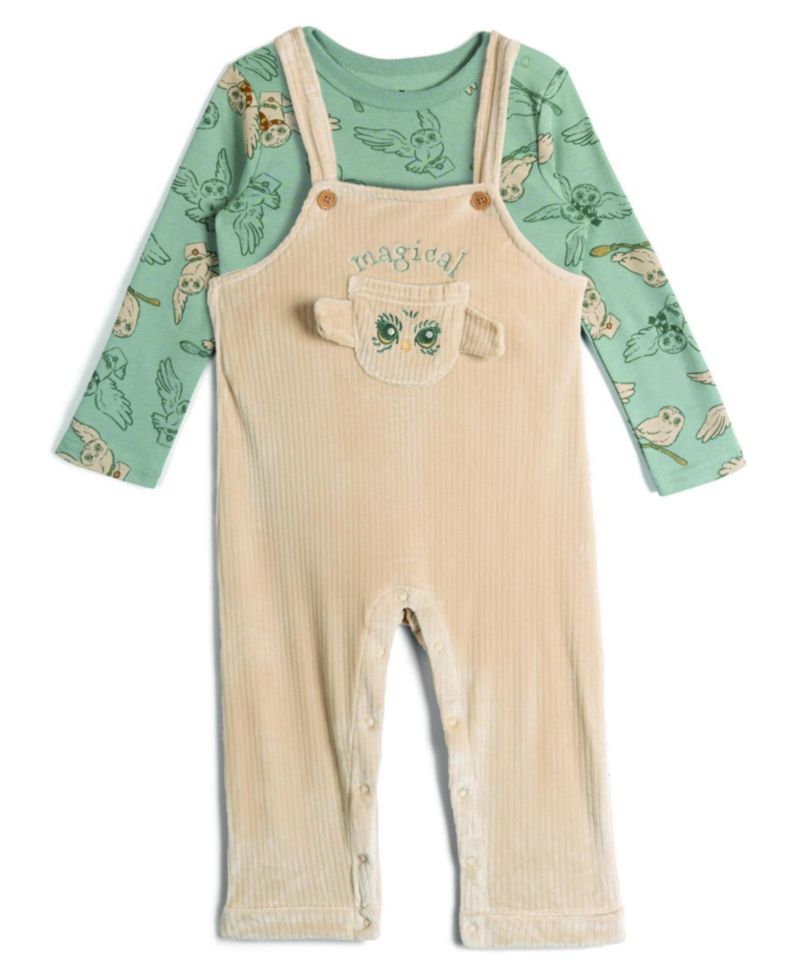 Hedwig Baby ( new born to 24 M )2-Piece Overalls and T-Shirt Se