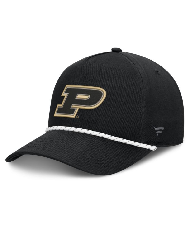 Men's Black Purdue Boilermakers Undertone Rope Adjustable Hat