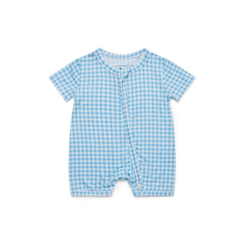 Baby Boys Harbor Gingham Bamboo Sleeper