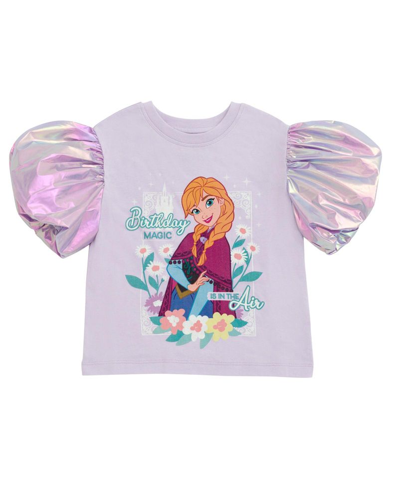 Girls Disney Minnie Mouse Princess The Mermaid Moana Lilo & Stitch Elsa Birthday T-Shirt to