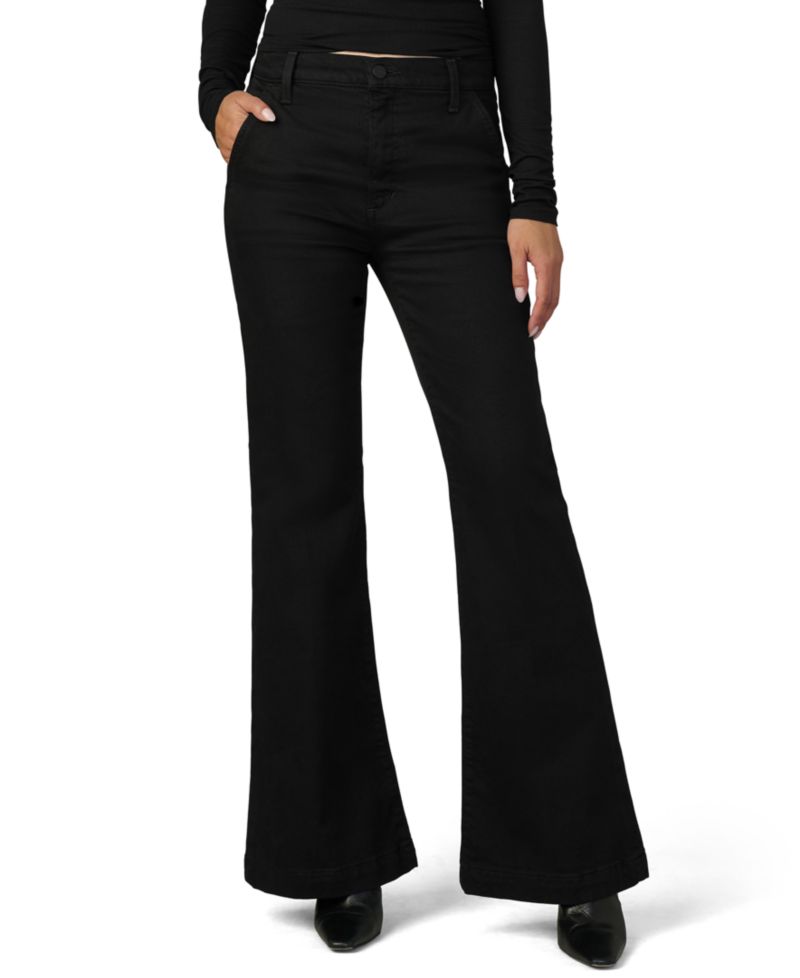 Petite The Molly Wide-Leg High-Waisted Flared Jeans