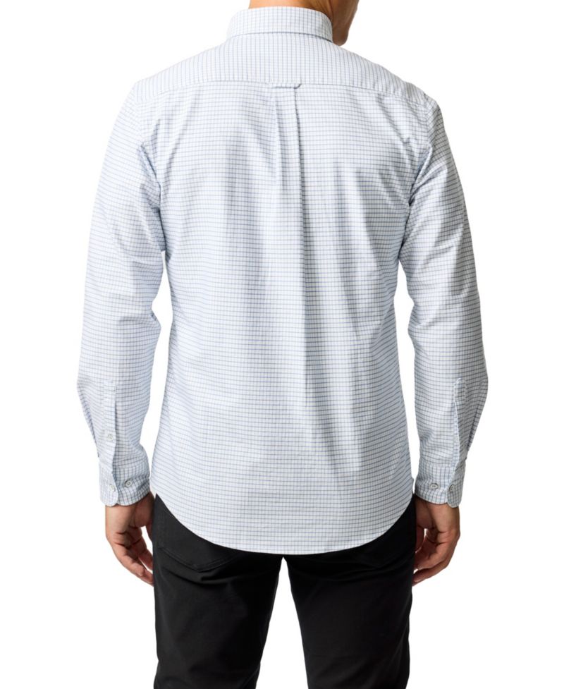 Men's Oxford Riverhead Check Sports Fit Cotton Shirt