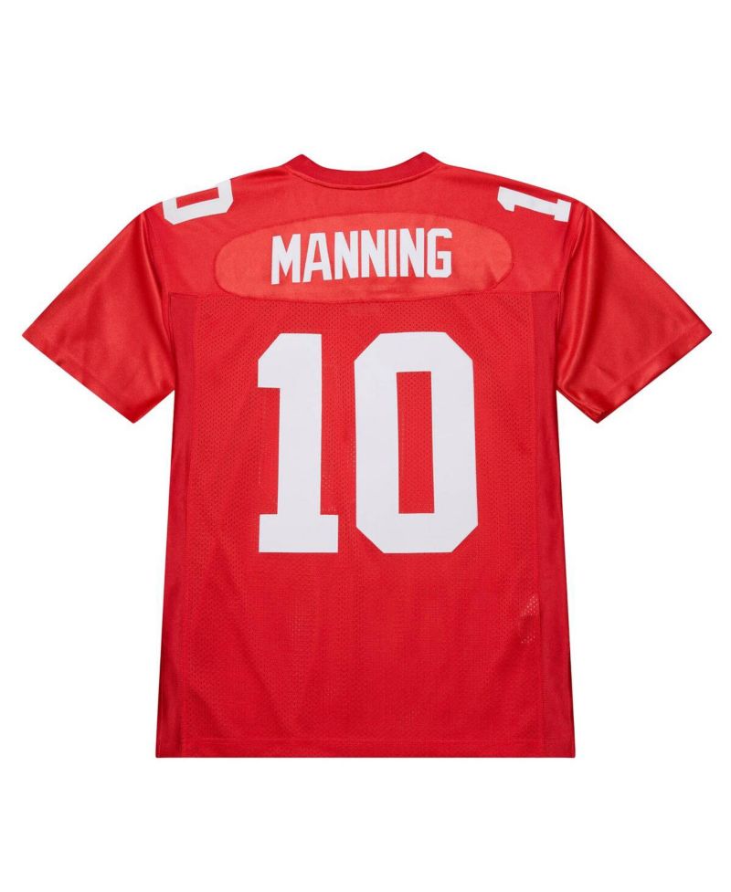 Men's Eli Manning Red New York Giants 2004 Authentic Throwback Retired Player Jersey