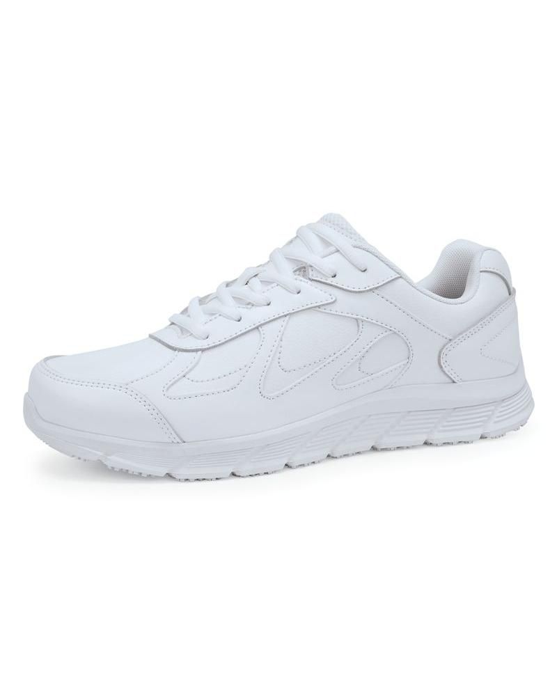 Men's Galley II Slip Resistant Work Shoes, Water Resistant, White, Size 8.5