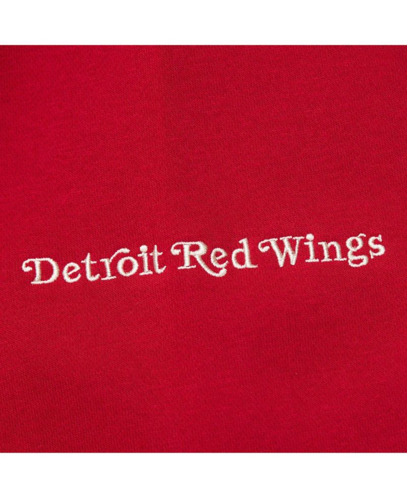 Men's Red Detroit Red Wings Heritage Lace-Up Pullover Sweatshirt