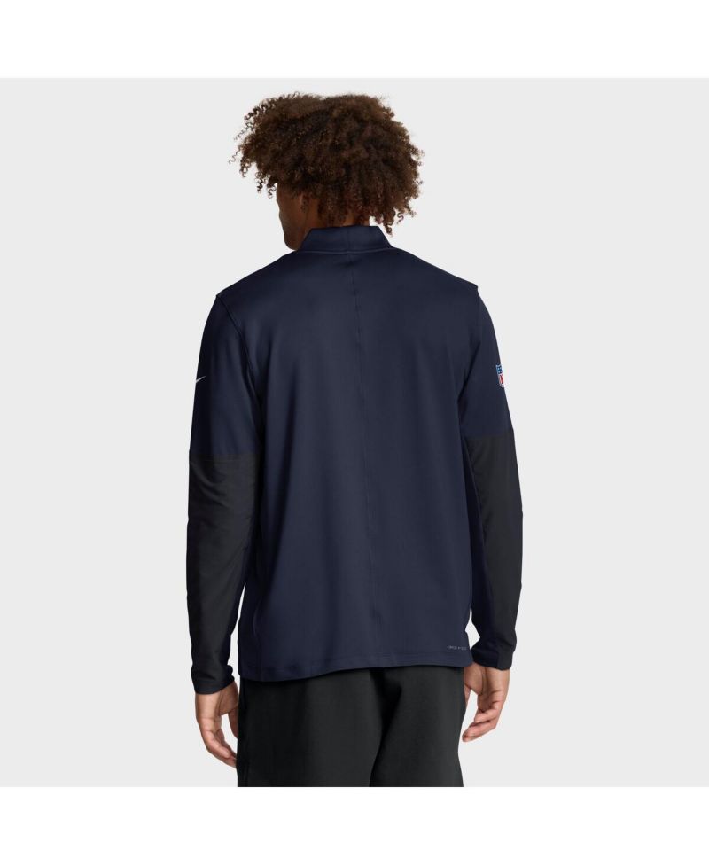 Men's Navy Dallas Cowboys Sideline Dri-FIT Half-Zip Pullover