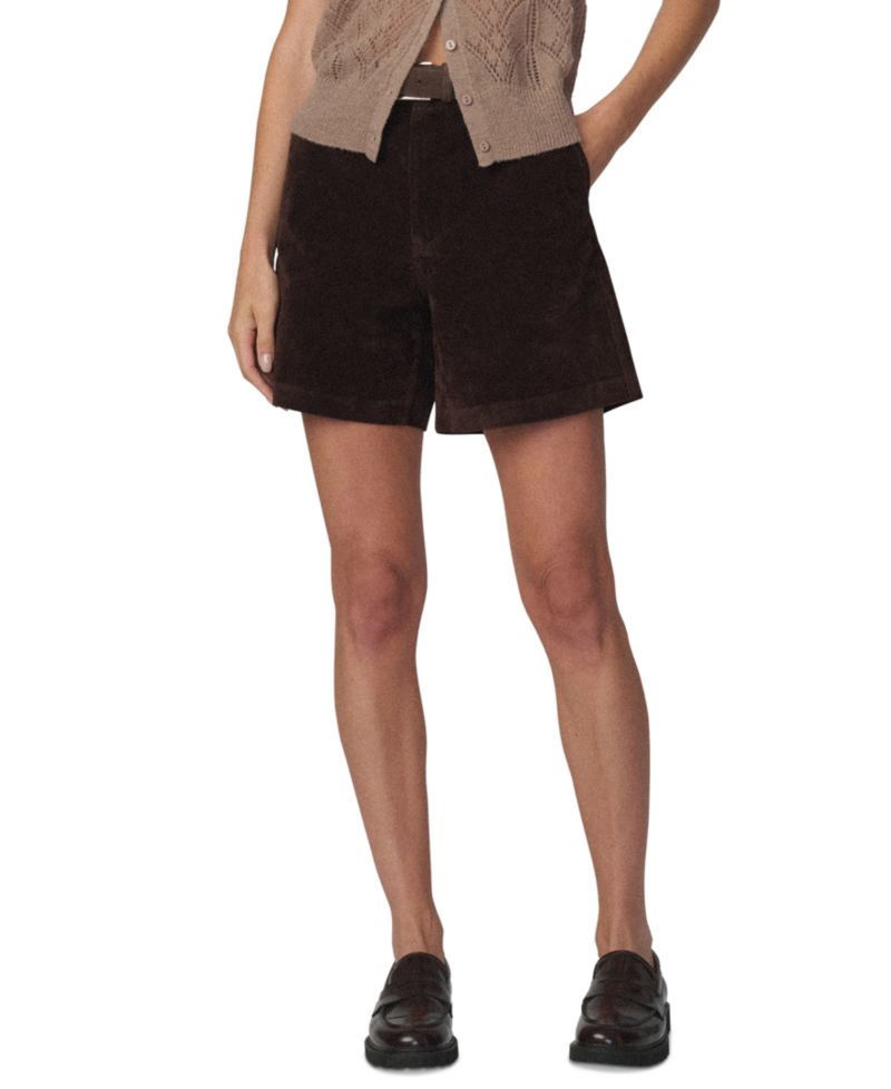 Women's High-Waisted Faux-Suede Harlowe Shorts