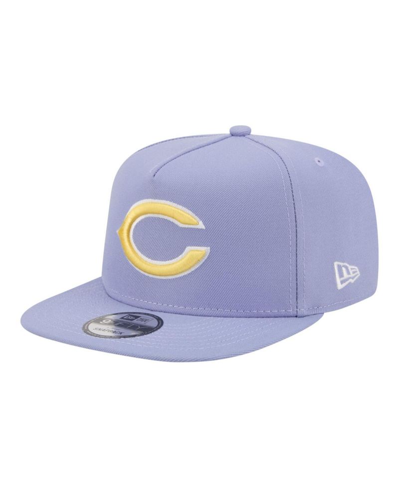 Men's Lavender Chicago Bears Bloom A-Frame 9FIFTY Snapback Hat