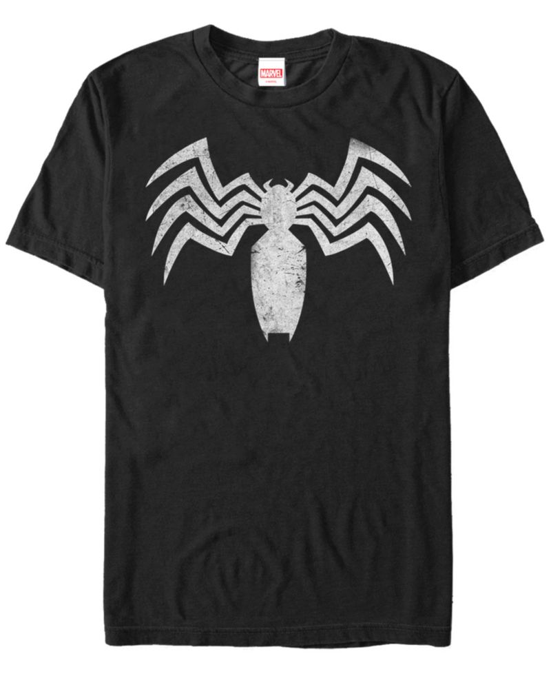 Marvel Men's Venom Distressed Venom Chest Logo Short Sleeve T-Shirt
