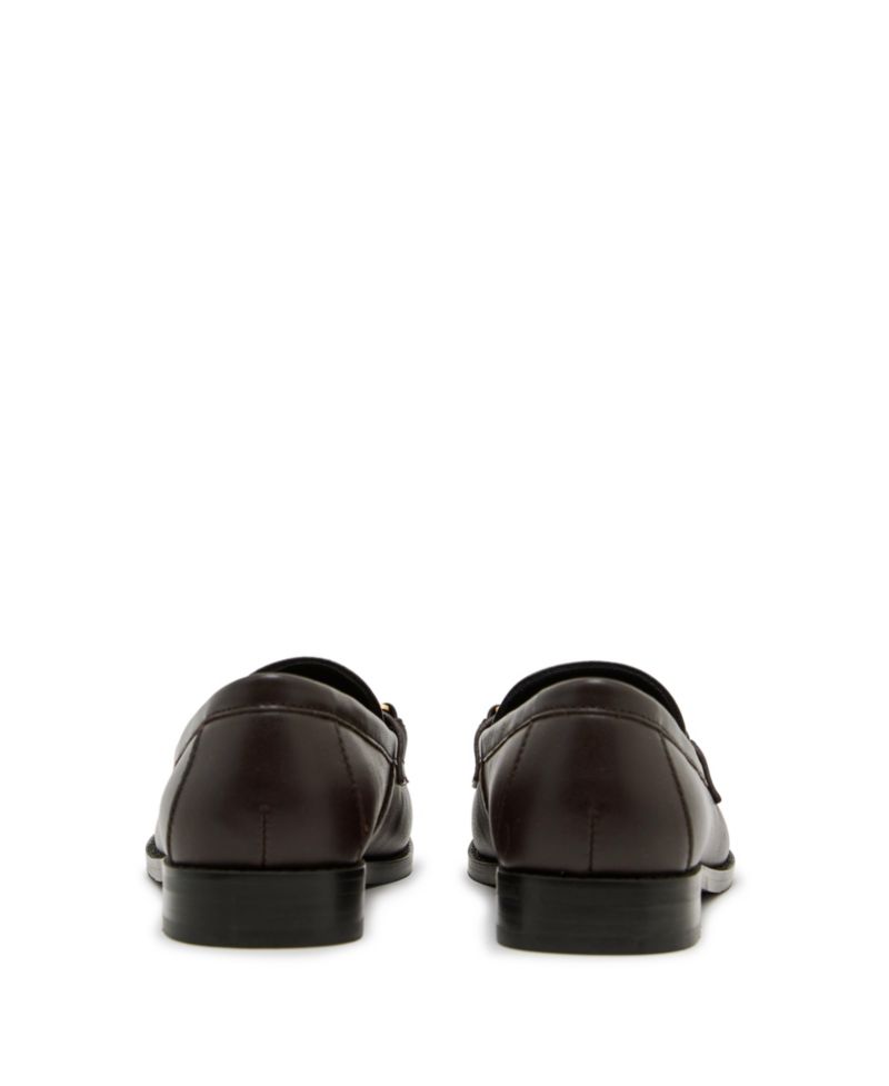 Men's Hardware Leather Almond-Toe Loafers