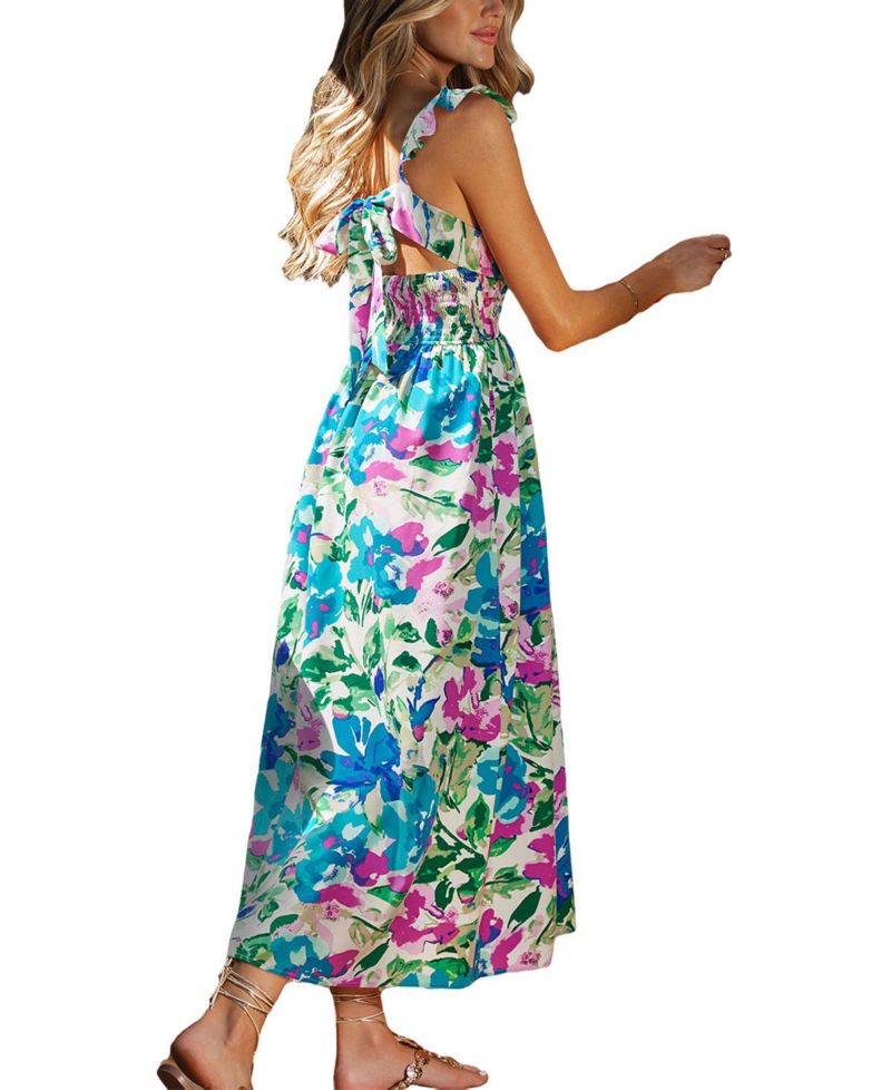 Women's Sun Petal Floral Maxi Beach Dress