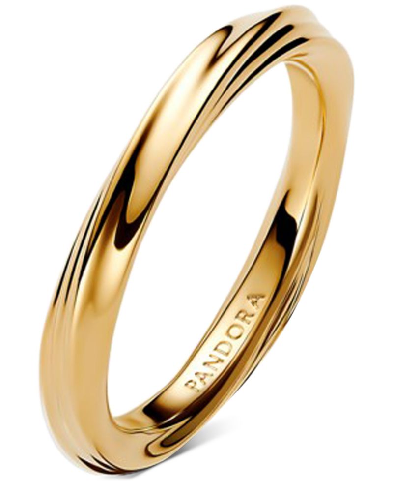 Twisted 14K Gold Plated Band Ring