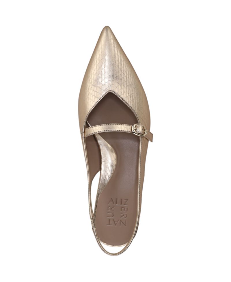 Women's Grayson Pointed Toe Kitten Heel Slingback Pumps