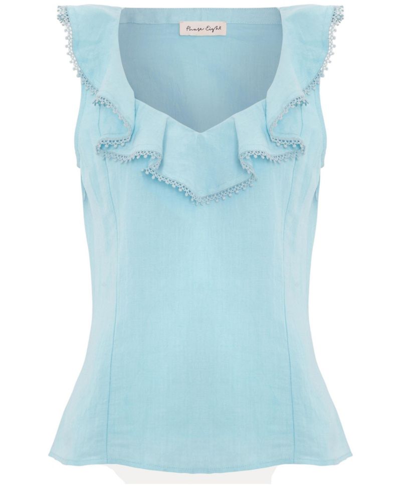 Women's Rhona Sleeveless Linen Blend Blouse