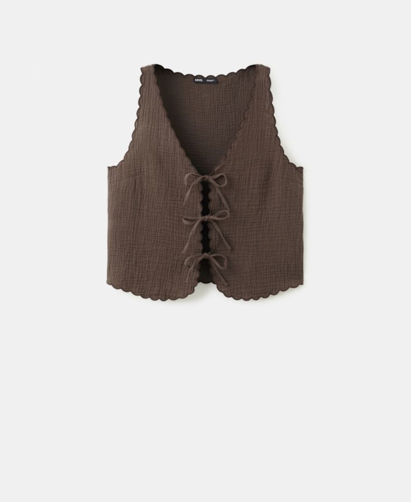 Women's Ties Double Gauze Top
