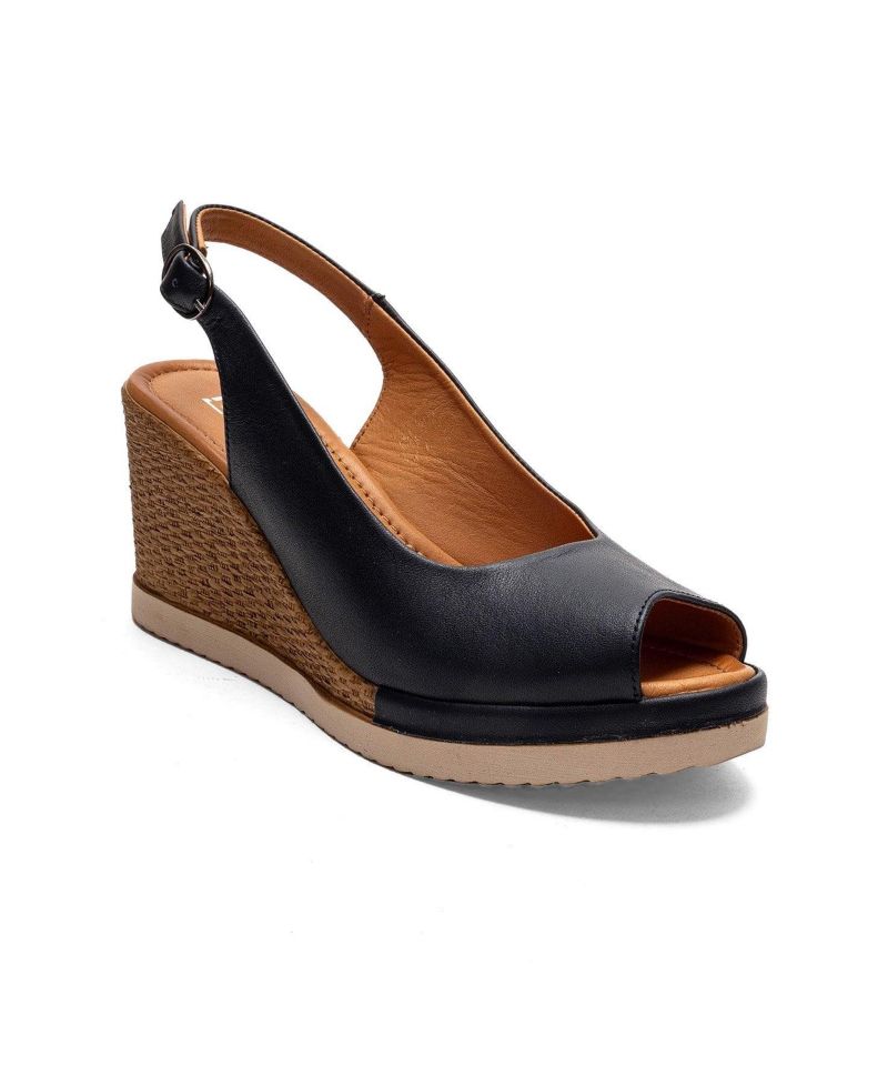 Women's Helina Leather Wedge Sandal