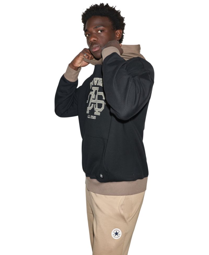 Men's Casual Varsity Fleece Hoodie
