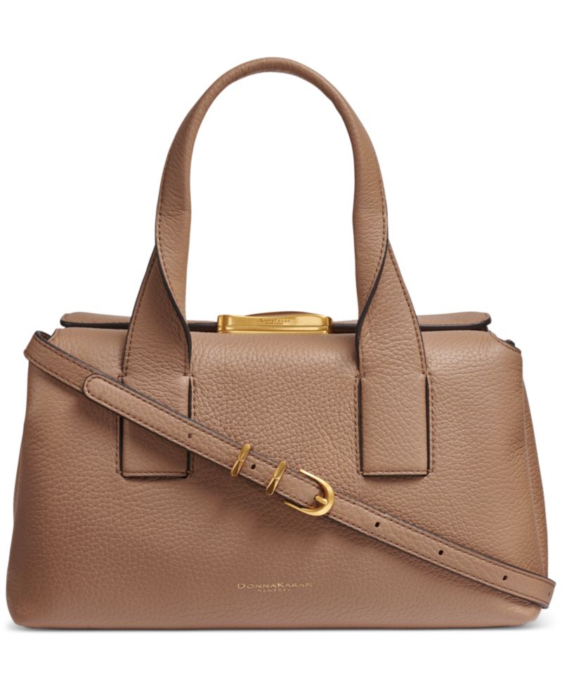 Amagansett Soft-Rolled Leather Medium Satchel Handbag